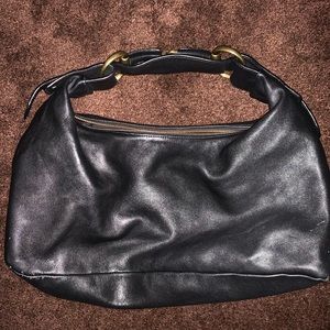 Black Leather Hobo Purse